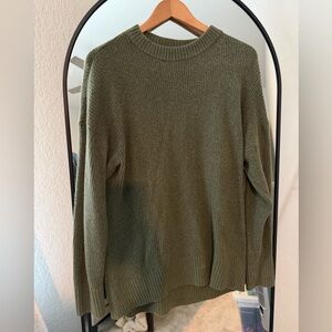 Old Navy So Soft Olive Crew Neck Sweater